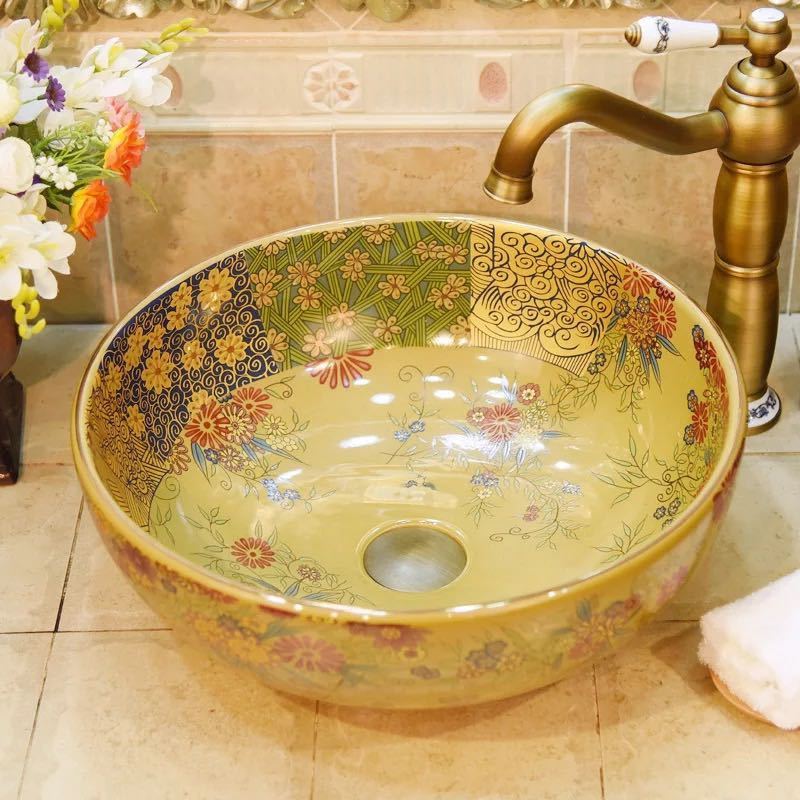 洗面どんぶり鉢 洗面どんぶり鉢 瀬戸もの 手水鉢 室内用便器器 室内用便器鉢 洗面器 ．