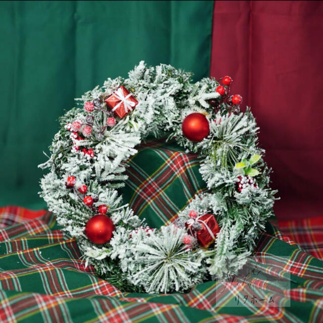 クリスマス借り上げる クリスマス花の冠 部屋の入り口借り上げる 壁飾りつけ 人工造花 晴れ晴れしい借り上げる