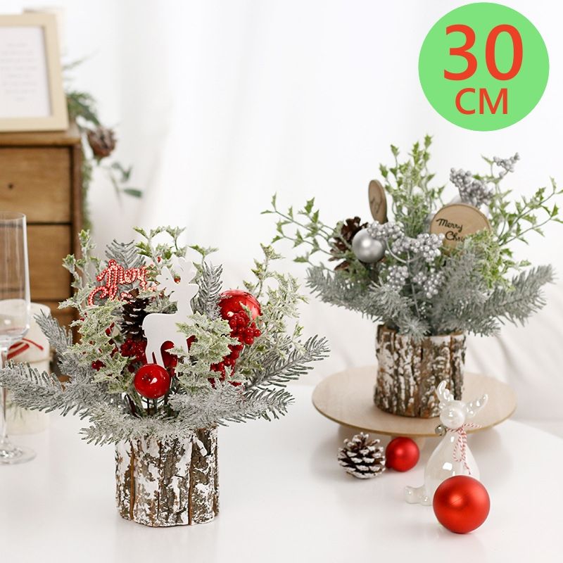 クリスマスツリー 卓上 ミニツリー 30cm クリスマスツリー 送料無料 北欧風 オーナメント クリスマス飾り トナカイ テーブル クリスマスツリー 部屋飾り 店内装飾 イルミネーション クリスマスオーナメント プレゼント 装飾ミニツリー小型 小さめ 手軽 飾り可愛い