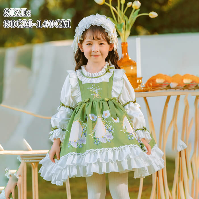 子どもドレス ロリータドレス ワンピース プリンセスドレス お姫様ドレス ハロウィン クリスマス衣装 プレゼント 女の子 衣装 髪飾り コスプレ 仮装 キッズ ワンピース 刺繍 子供 パーティー 変装 cosplay コスチューム キッズ 子供 ワンピ 結婚式 発表会 誕生日 プレゼント