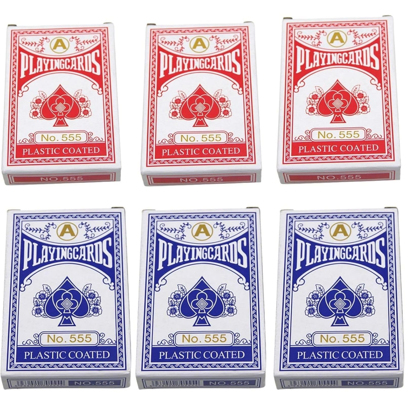 楽天市場】6パックセット トランプ 紙 バカラ ポーカー ブラック