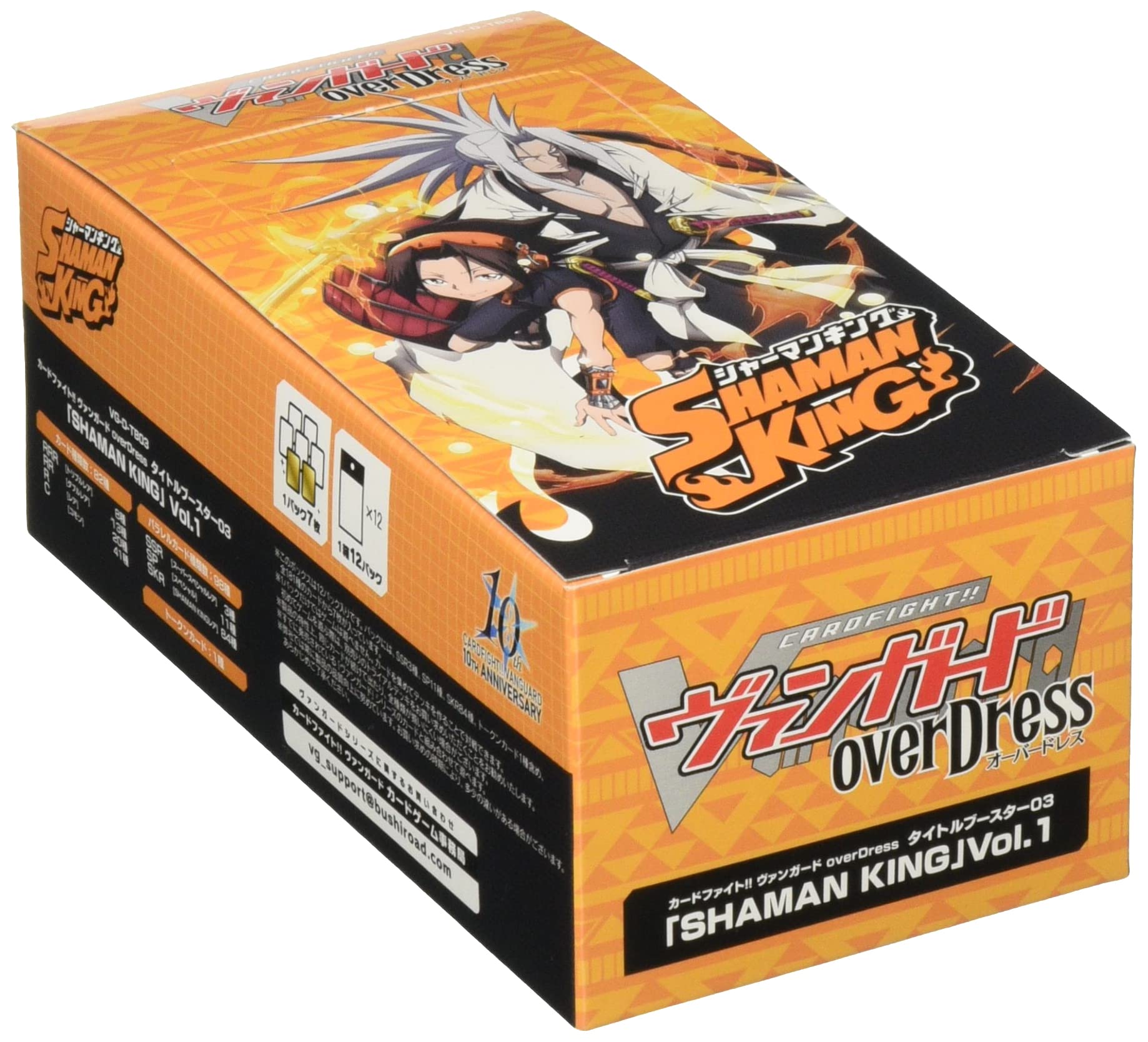 【特典】カードファイト！！ ヴァンガード overDress タイトルブースター 第3弾「SHAMAN KING」Vol.1　12パック入りBOX画像