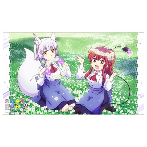 カーテン魂 カードゲームプレイマット まちカドまぞく 2丁目 ラバーマット (プレイマット) 吉田優子&リコ画像