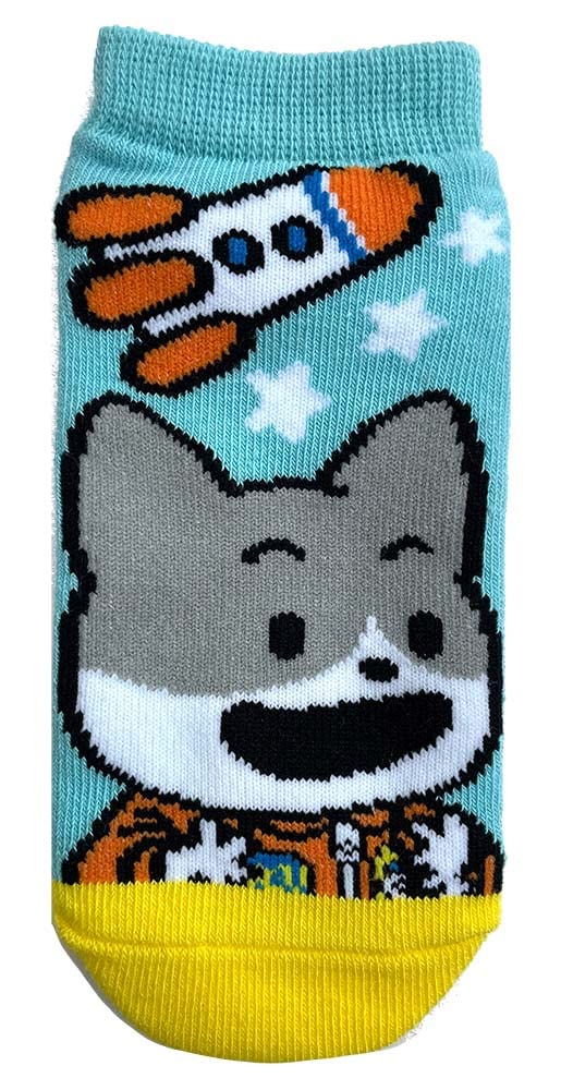 キャラクターソックス 宇宙なんちゃら こてつくん おたまオレンジスーツ キッズ 13~18cm TM1015J ブルー画像