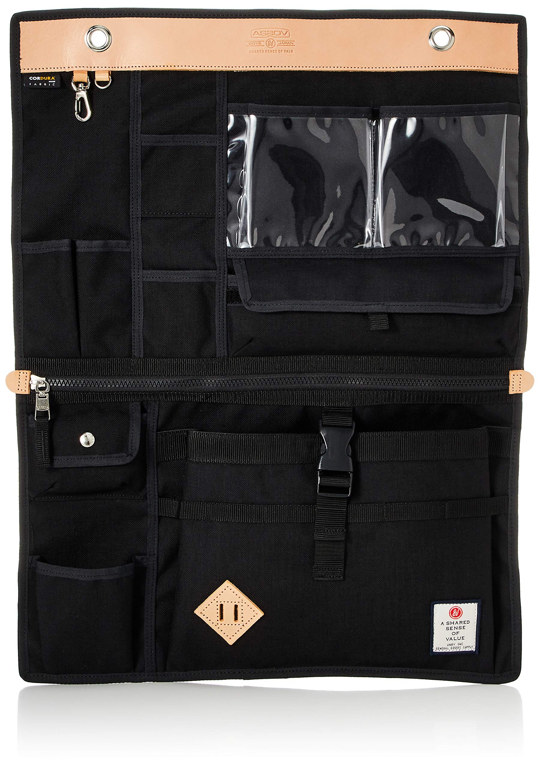 [アッソブ] ウォール隠し Wall Pocket-L-Cordura BLACK