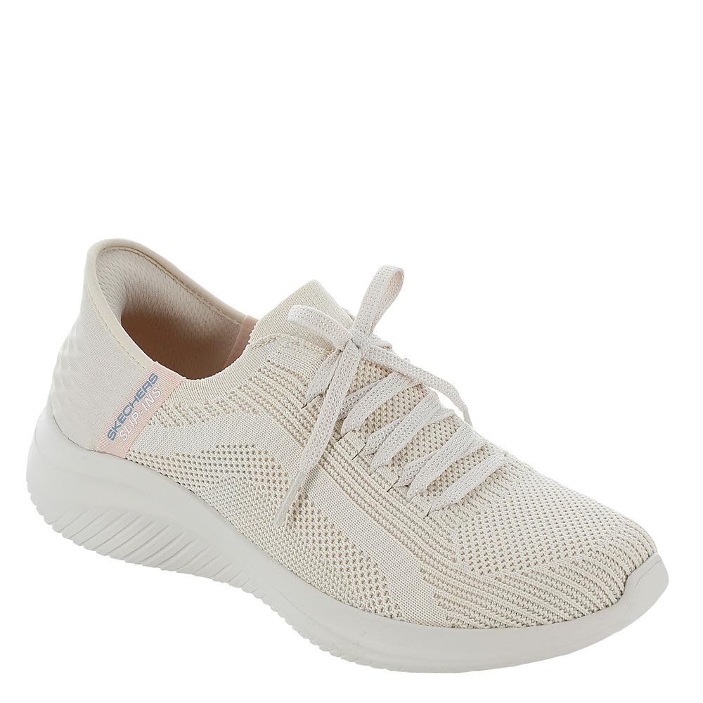 Skechers レディース ハンズフリー ウルトラフレックス 3.0 ブリリアントパススニーカー, 自然的\u003dNAT。, 6 Wide