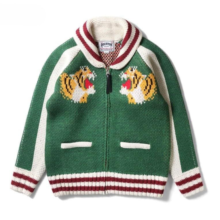[ヒューストン] SOUVENIR COWICHAN SWEATER (TIGER)