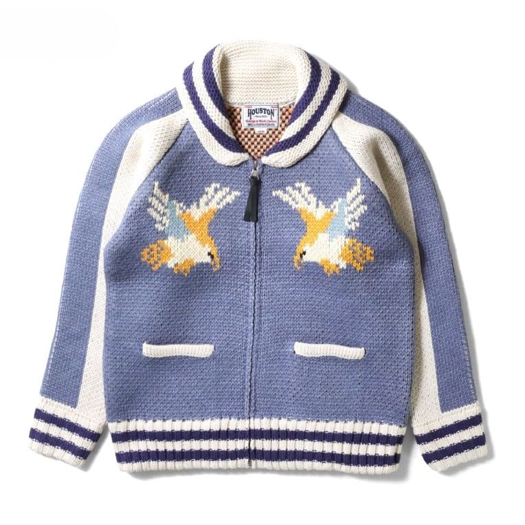 [ヒューストン] SOUVENIR COWICHAN SWEATER (HAWK)