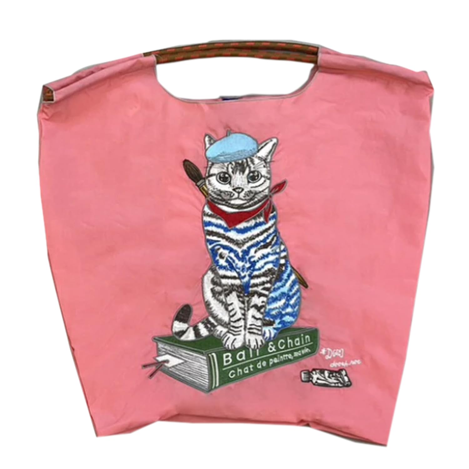 [Ｂａｌｌ ＆ Ｃｈａｉｎ] ボールアンドチェーン 定め事品 L大きさ P.CAT 猫 猫 さくら色 買い出し御徒面子 エコ御徒面子 313109 (L, PINK)