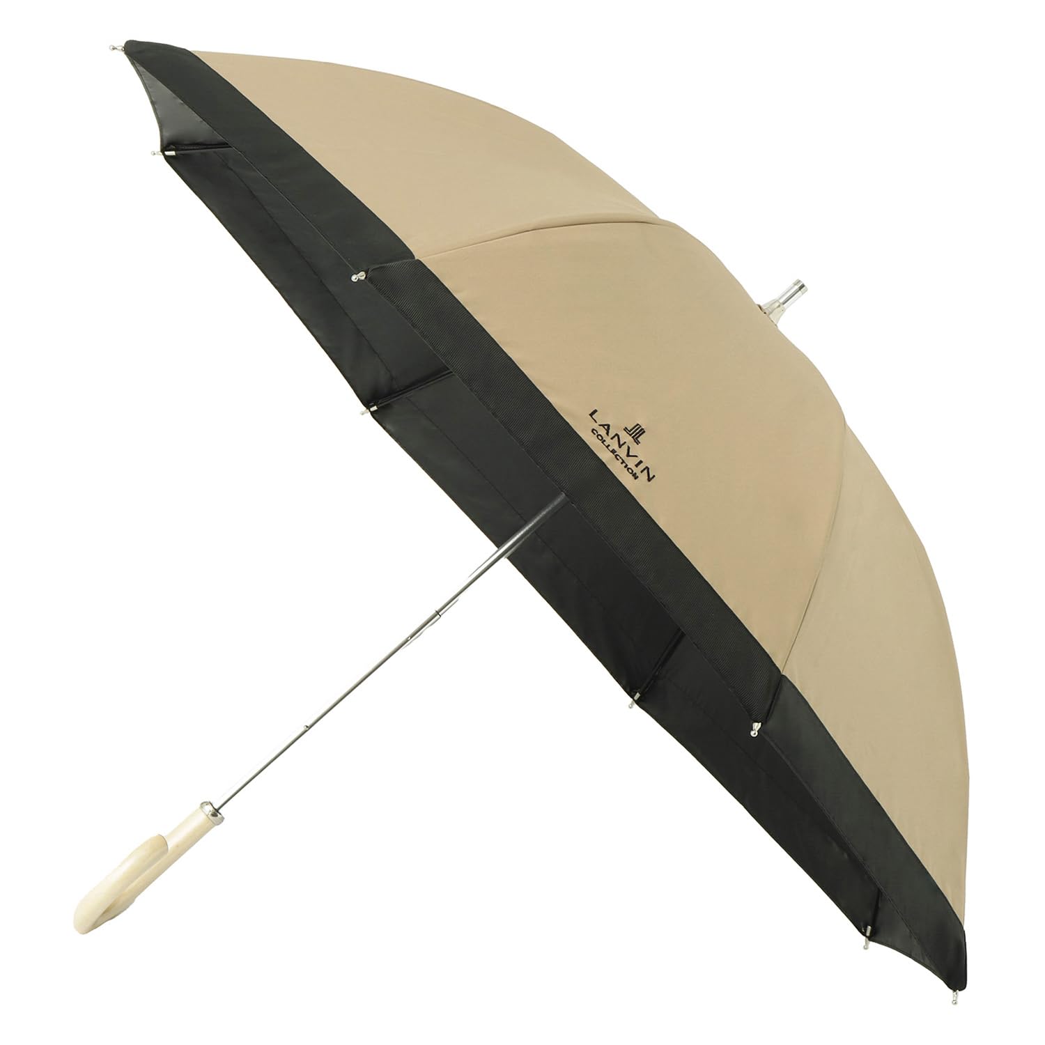 ムーンバット 【ランバン 寄せあわせ】 日がさ 長傘 晴雨兼用 いの一番遮光 遮熱 UV グログランリボン 22-083-11869-06 ブロンズ