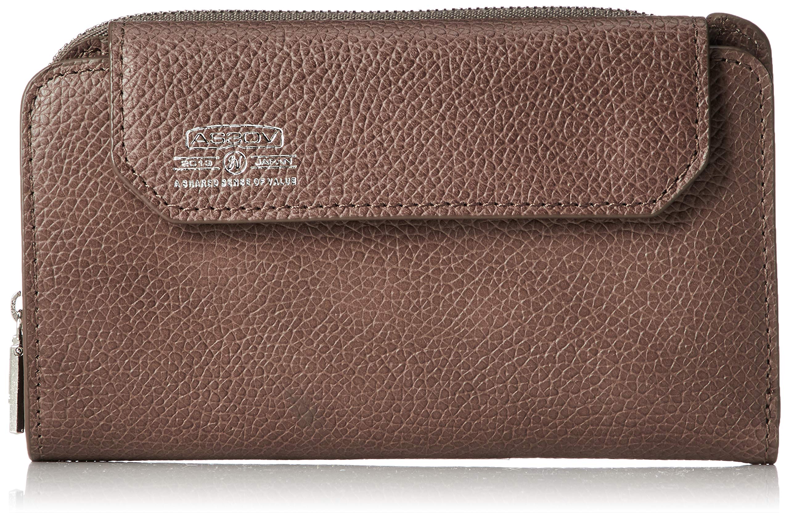 [アッソブ] 折銭入れ ショートウォレット MOBILE SHRINK SHORT WALLET BROWN