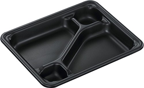 中央化学 日本製 使い捨て容器 SDエブリ 24-20C BK 身 50枚入サイズ:約24&times;20&times;3.1cm｜レックストア