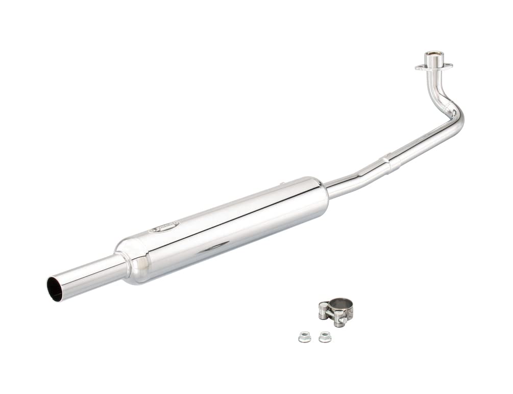 キタコ(KITACO) ミニキャブトンマフラー CD50/ベンリィ50S スチール製クロームメッキ仕上げ 543-1086870｜レックストア