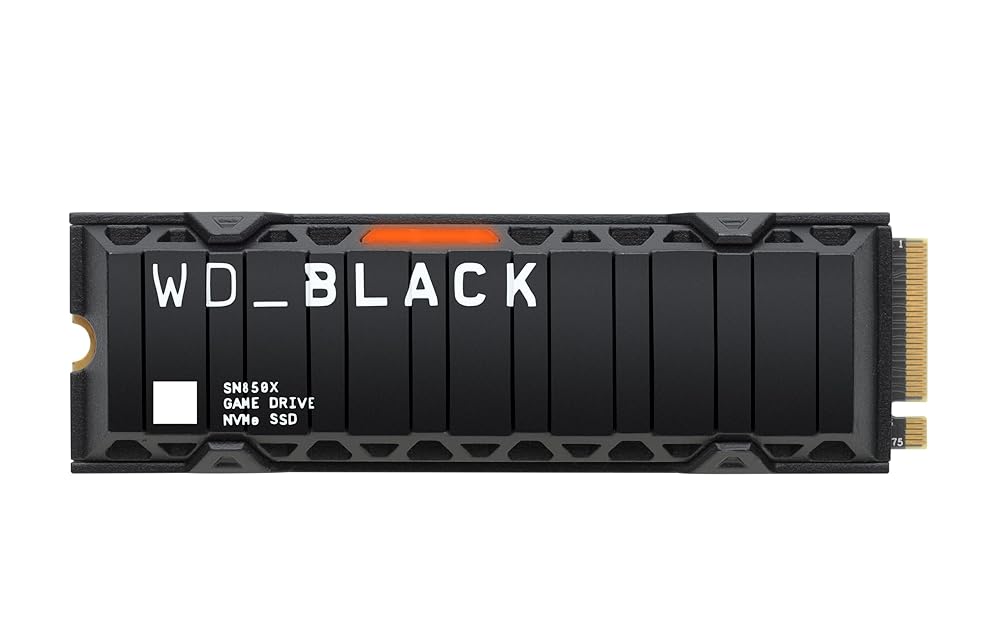 WD BLACK SN850X 2結核症 NVMe SSD WDS200T2XHEヒートシンク積み上げる M.2 2280 PCIe Gen4×4 ゲーミングSSD 最大限度移らす7,300MB/s なおなお書き5動くこと突きとめる済 Western Digital ウエスタンデジタル 内蔵SSD