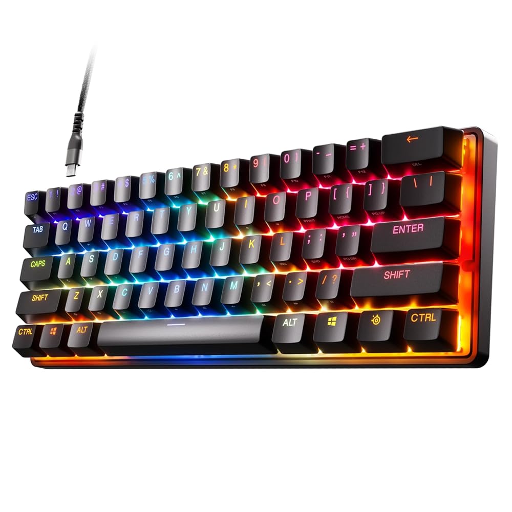 SteelSeries ラピッド銃の引き金 積み上げる ゲーミングキーボード ミニサイズ Apex Pro Mini US 有線 英語申し合わせ OmniPoint取り替えっこ 2-インチ-1動き手当たり 積み上げる ゲーミング 鍵盤 ラピットトリガー テンキー受け答え 60％ 力くらべ ラピトリ ラピットトリガーキーボード 有線鍵盤