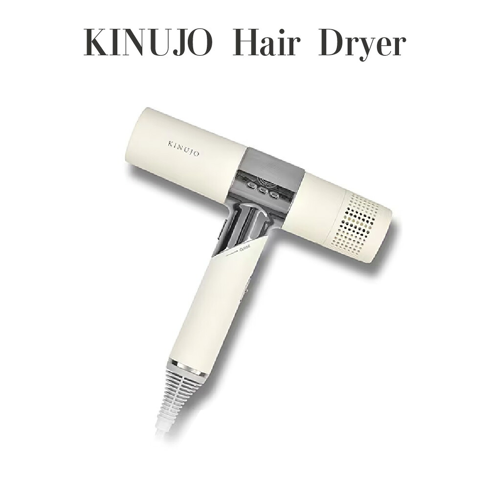 【正規品】KINUJO 絹女 Hair Dryer KH301 ヘアドライヤー ホワイト 大風量 超遠赤外線 マイナスイオン 速乾 軽量 348g コンパクト 3段階温度調整 3モード GLOSS SCULP SWING 温冷自動切替 うるツヤ 美髪ケア 低ダメージ カラーキープ サロン品質