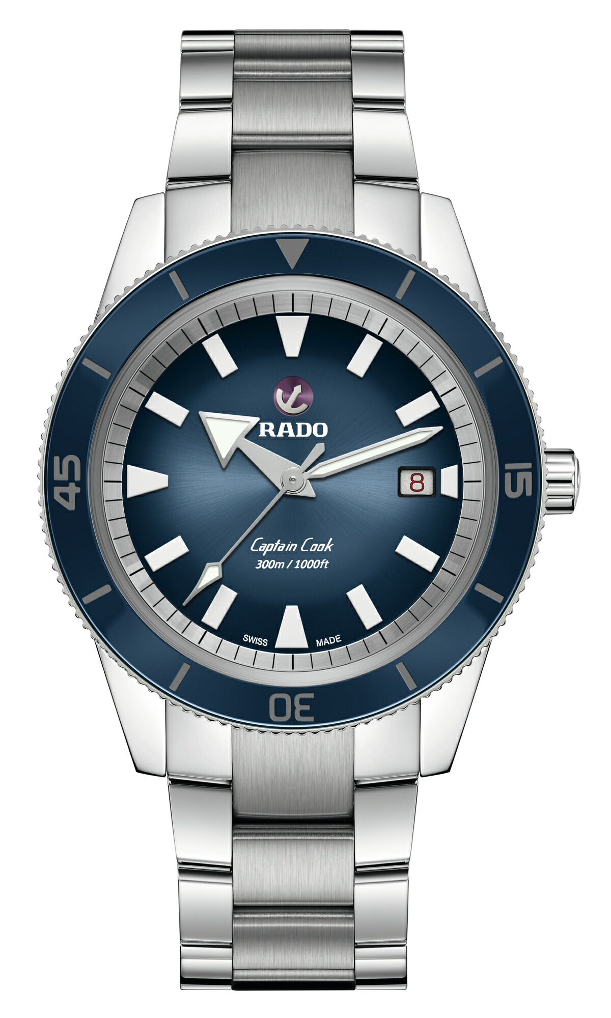 新品 置き目品 RADO ラドー CaptainCook Automatic 旗がしらまかない方 オートマティック R32105203
