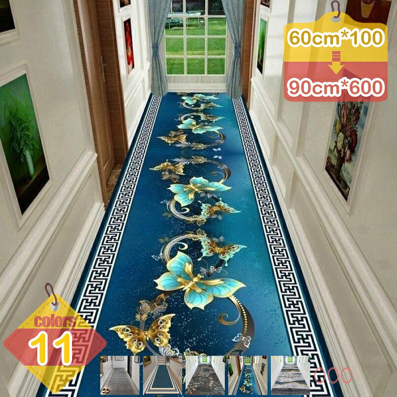500円OFFクーポン 廊下敷き カーペット ラグ 廊下マット 大きいサイズ 魚 海 洗える キッチンマット 玄関マット ペット用マット 防音マット 子供 お年寄り 転倒防止 素足が喜ぶ 滑り止め付 ホテル リビングルーム ロングカーペット ins風 liber-online