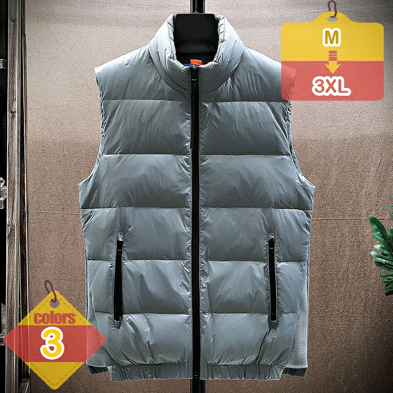 1000円OFFクーポン ダウンベスト メンズ 超軽量 大きいサイズ インナーダウン 冬物 オフィス おしゃれ ジャケット 袖なし あったか 防寒 秋 男性 通学 通勤着 登山 ゴルフウェア カジュアル 保温性 防寒対策 暖かい 軽い 動きやすい 緑 灰 liber-online