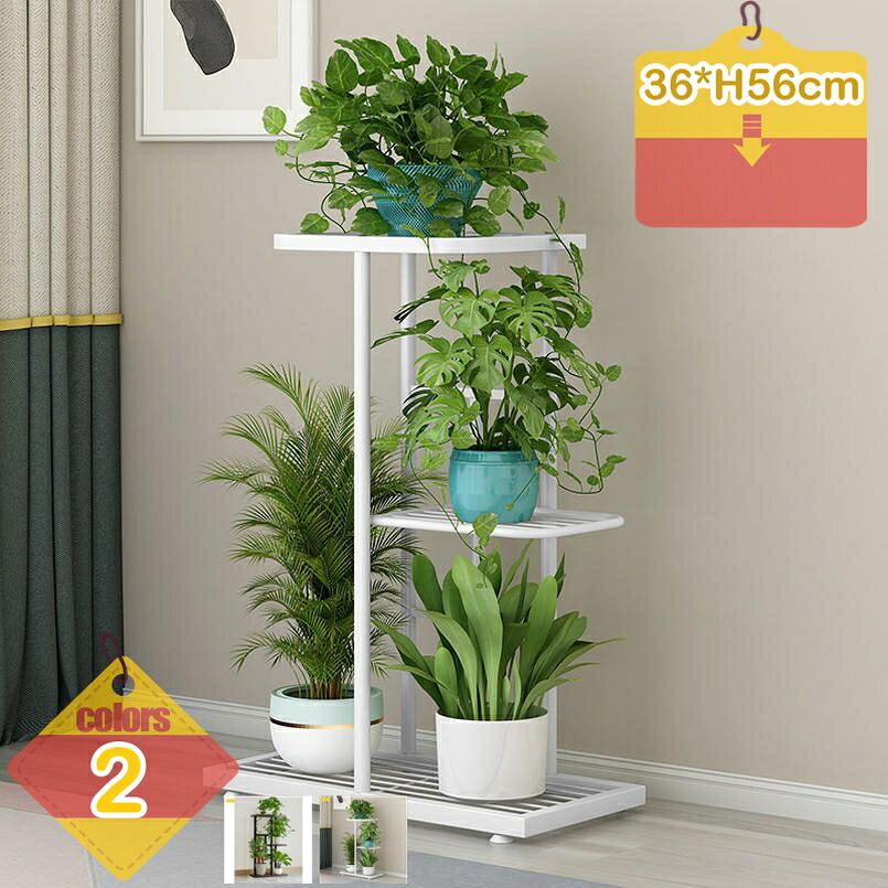 1000円OFFクーポン フラワースタンド 3段 植物スタンド 屋内 コーナーフラワーディスプレイラック 複数の植物棚 プランターポットホルダー 屋内植物用 リビングルーム パティオ用 屋外 玄関 フラワーディスプレイ ラック ホルダー liber-online｜りべる通販