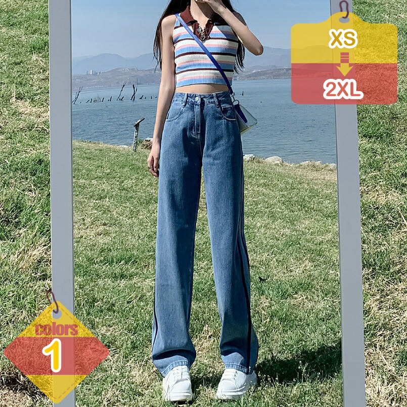 デニムパンツ レディース ワイドパンツ ハイウエスト 美脚効果 カジュアル ボトムズ ゆったり ジーンズ 体型カバー 動きやすい 美シルエット 柔らかい 通気性 ストレートパンツ ポケット カジュアル liber-online