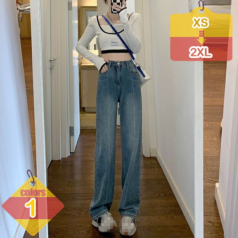 1000円OFFクーポン ワイドパンツ デニム レディース ロング丈 ジーンズ 美シルエット学生 デニムパンツ ゆったり 着痩せ ボトムズ カジュアル ジーパン 可愛い フィット感 足長 脚長 ハイウエスト 動きやすい かっこいい liber-online