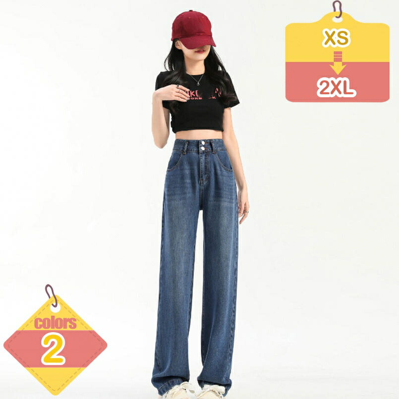 1000円OFFクーポン レディース ジーンズ ワイドパンツ デニムパンツ ズボン 大きいサイズ デニム ロング オシャレ レトロ 着痩せ カジュアル ゆったり シンプル 涼しい きれいめ お出掛け 通学 夏 薄手 liber-online|りべる通販