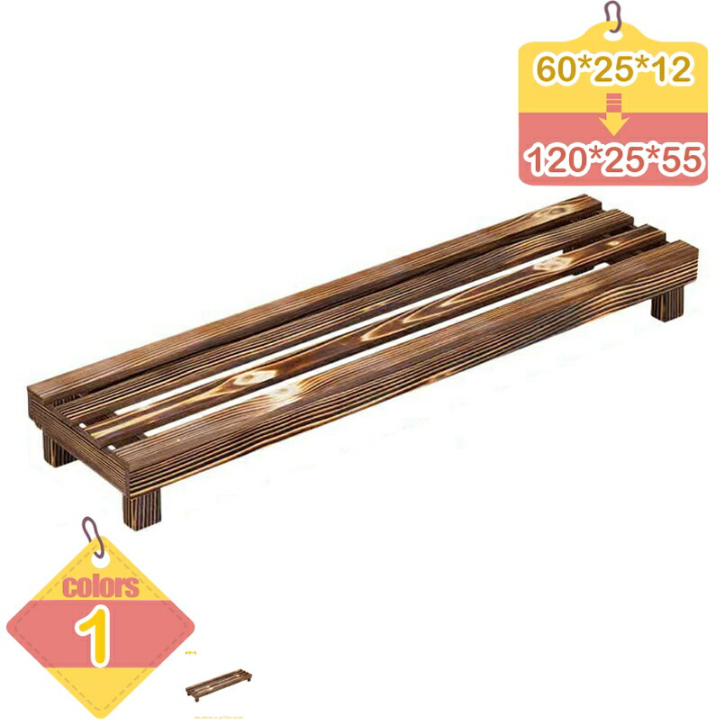 プランター台 花台 棚板セット1段 幅100cm×奥行25cm×高さ12/25/40/55cm耐荷重60kg プランタースタンド 無垢材 多肉植物 園芸ラ ック 観葉植物 ベランダ ガーデンラック 玄関 ベランダ アンティーク シンプル ガーデニング 棚 植物台 盆栽 花を飾る台 liber-online