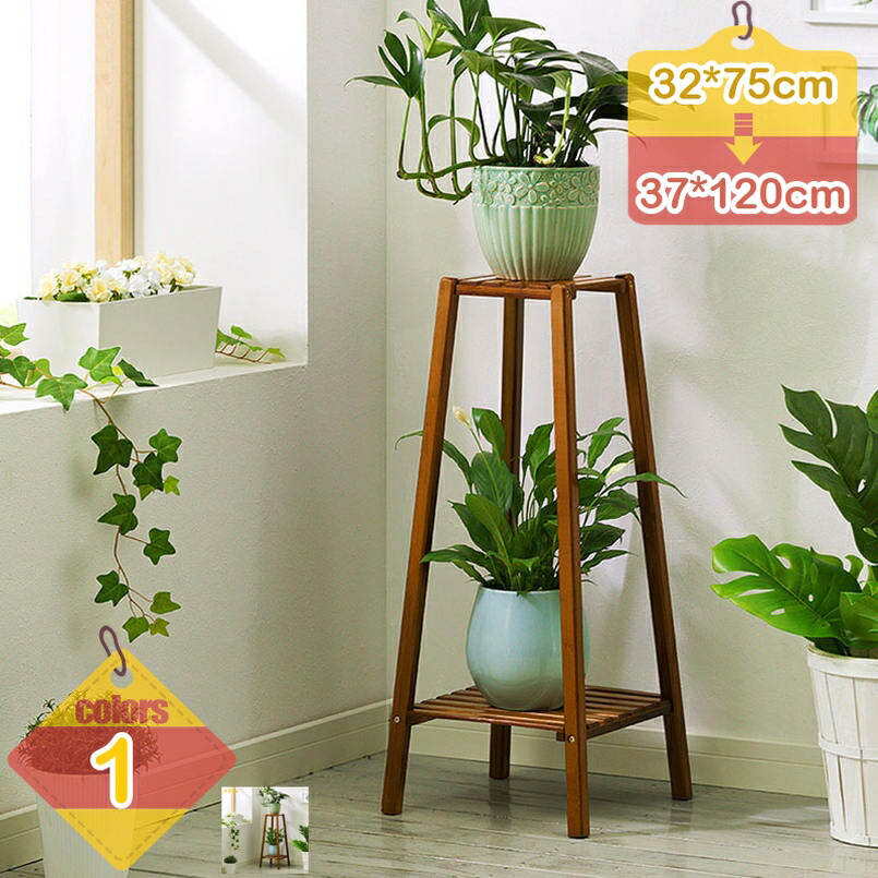 フラワースタンド 竹製 天然木 コンパクト おしゃれ 植物スタンド シンプル 四角 鉢置き シェルフ ナチュラル ウッド 園芸ラック 花台 鉢スタンド ディスプレイスタンド 観葉植物 スタイリッシュ 飾り台 ガーデニング インテリア プランター台 liber-online
