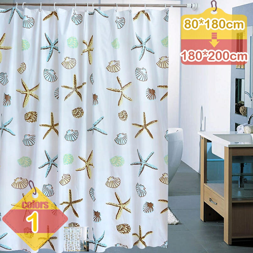 500円OFFクーポン シャワーカーテン バスカーテン 180cm 浴室用具 風呂 防水 防カビ 撥水 間仕切り 目隠し 飛沫防止 カーテンリング付き おしゃれ かわいい ユニットバス トイレ ワンルーム シャワールーム リビング キッチン 台所 洗面所 防水 リング付属 取付簡単