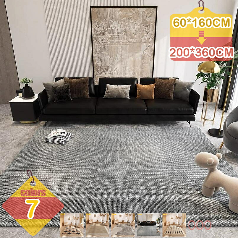 500円OFFクーポン カーペット 絨毯 フロアマット シンプル 無地 ラグ 敷物 マット じゅうたん 北欧 やわらかい 自然素材 滑り止め付き 長方形 オールシーズン おしゃれ シンプル 無地 センターラグ リビング ダイニング フローリング 居間 liber-online