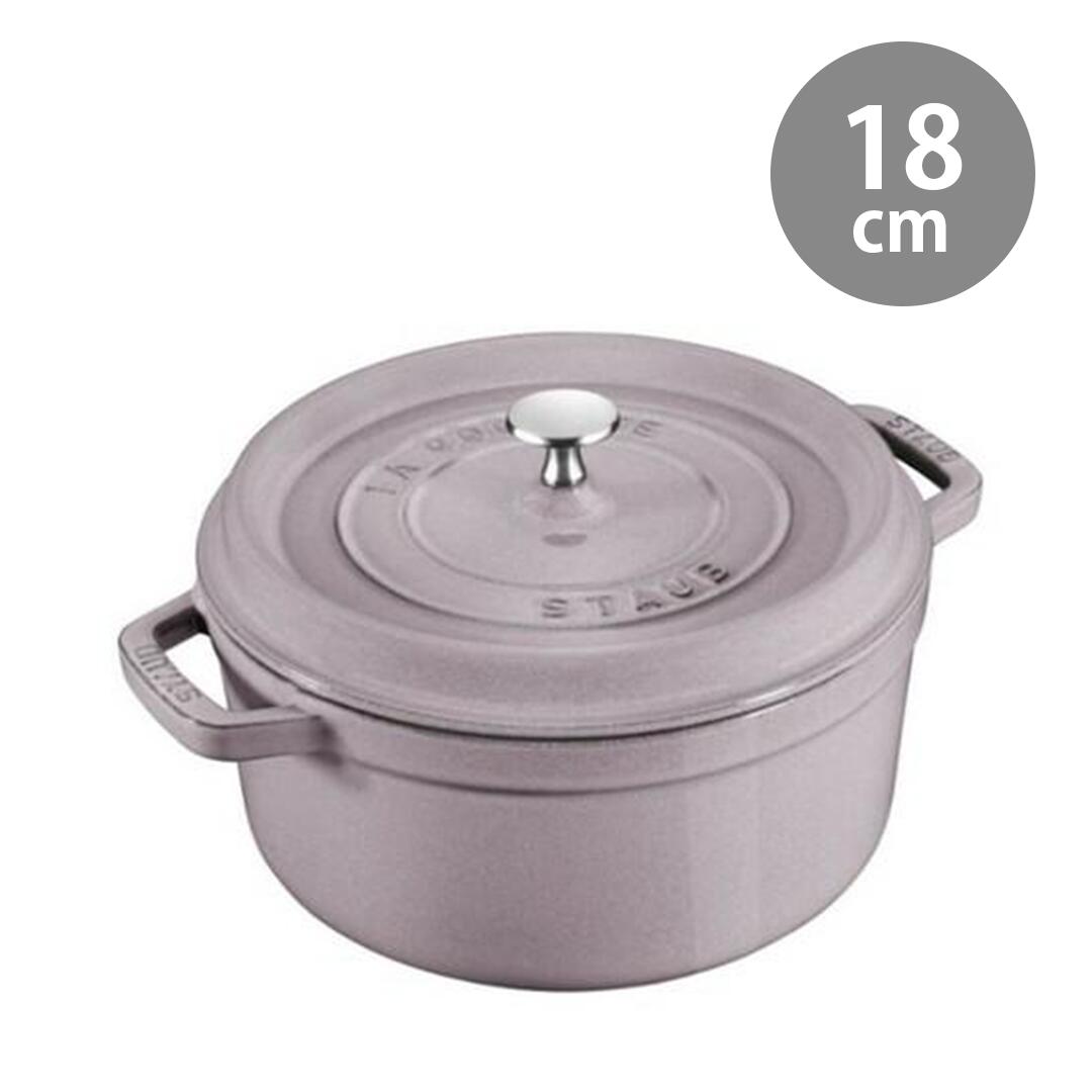 \マラソン期間ポイントUP/ストウブ ココットロンド 18cm シフォンローズ/チェリーブロッサム STAUB 鍋 フランス ホーロー鍋 ピコ ココット 熱伝導 鋳物 無水調理 料理人 オーブン 贈り物 プレゼント ギフト 結婚祝い|LiberalChefs