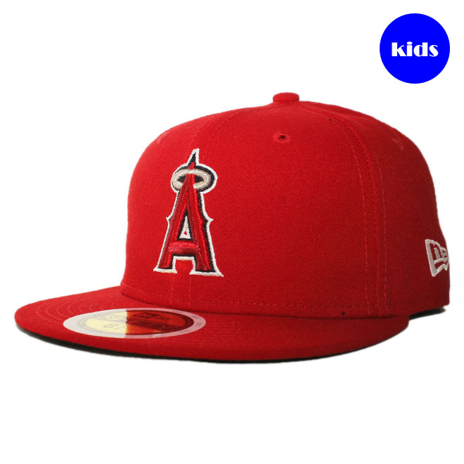【子供用】 ニューエラ ベースボールキャップ 帽子 NEW ERA 59fifty キッズ MLB ロサンゼルス エンゼルス オブ アナハイム 6 3/8-6 3/4 [ rd ]画像