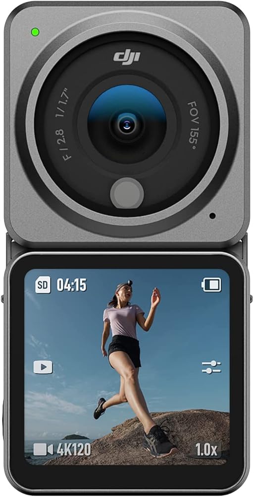 【保有済み品】 DJI Action 2 Dual Screenジャズバンド(32GB) 動き写真器  4K デュアル OLEDタッチスクリーン 超広角155°FOV ジンバル 磁気で据えつける 手ブレ手を加える科学技術 雨合羽写真器 Vlogや動き運動競技映画化 耐衝撃性 防塵性 自動二輪車用写真器 アウトドア用写真器
