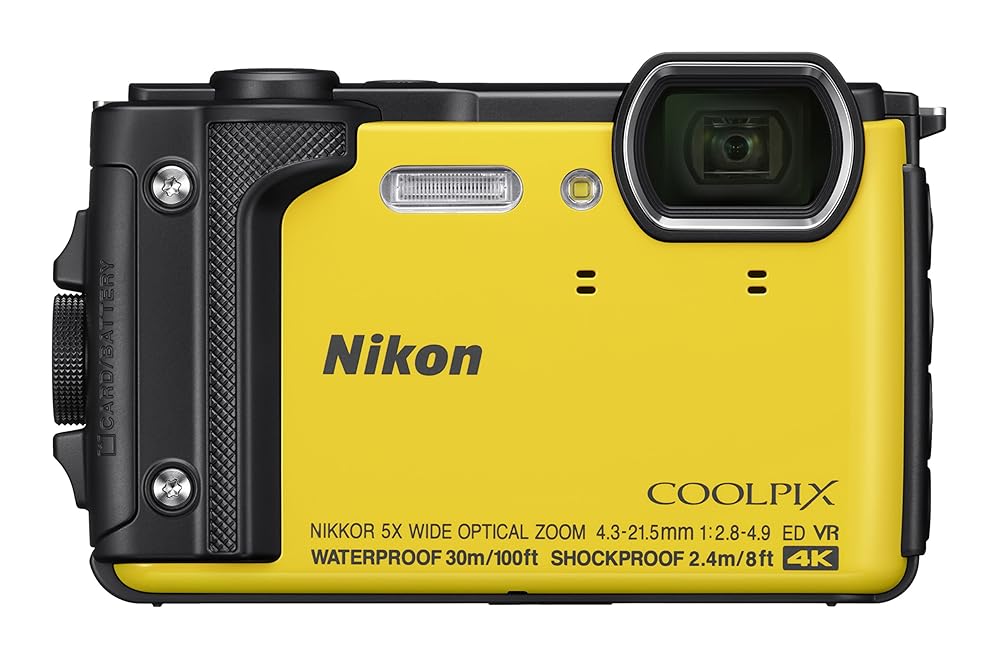 【保全済み品】 Nikon ニコン デジタル写真機 COOLPIX W300 YW クールピクス 黄色 雨合羽 写真機 180日引き受ける