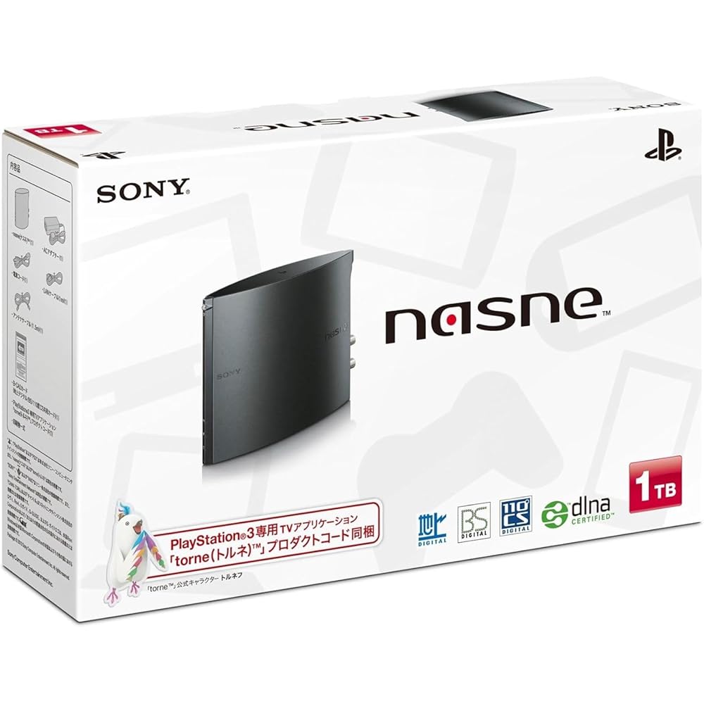 SONY ソニー nasne ナスネ 1TB (LANケーブル欠品) Amazon | nasne (ナスネ) (CECH-ZNR1J)【メーカー生産終了
