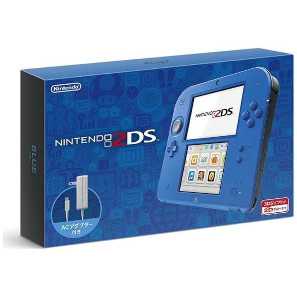 北米版ニンテンドー2DS 青　北米版　神々のトライフォース2付き Amazon | 任天堂 ニンテンドー 2DS - Electric Blue