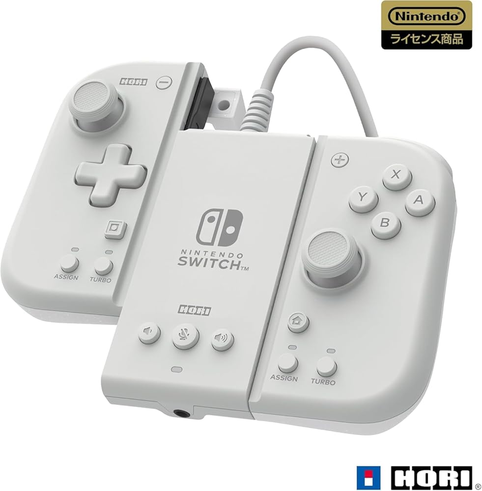 【整備済み品】 HORI ホリ グリップコントローラー Fit アタッチメントセット for Nintendo Switch/PC ミルキーホワイト 7,772円