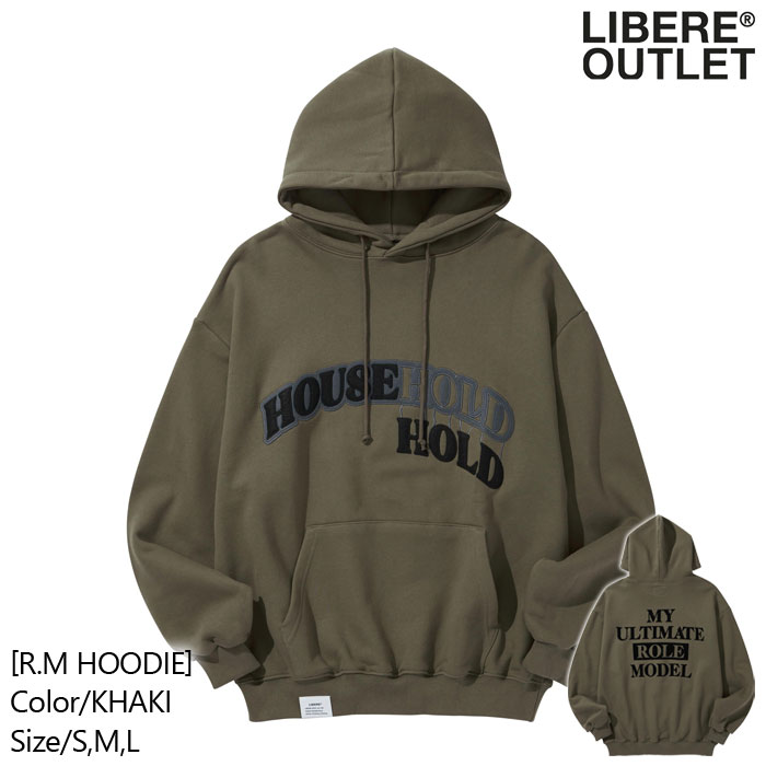LIBERE リベーレ フーディー パーカー プルオーバー 長袖 カーキ[R.M HOODIE/KHAKI]公式アウトレット 16,330円