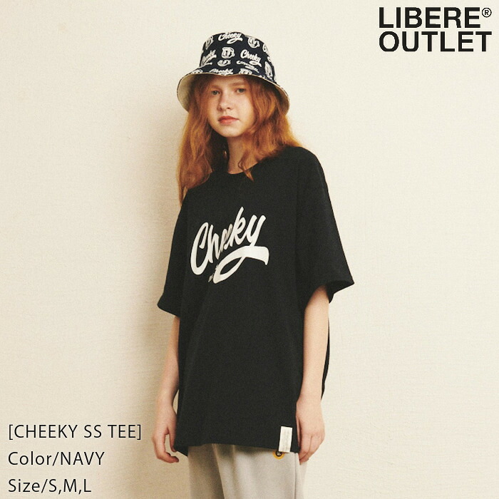 LIBERE リベーレ チーキー Tシャツ ティーシャツ T-SHIRT 半袖 紺 ネイビー[CHEEKY SS TEE/NAVY] 公式アウトレット