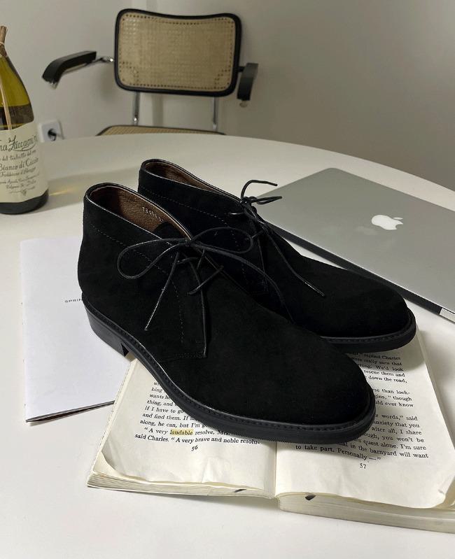 [COSYHARU] Alon Suede Chuka Boots