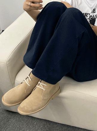 [COSYHARU] Cowhide Desert Boots