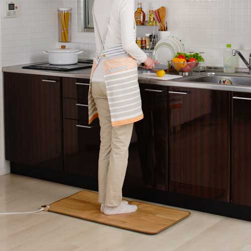 楽天市場】Sugibo(スギボー) ホットキッチンマット ナチュラルブラウン