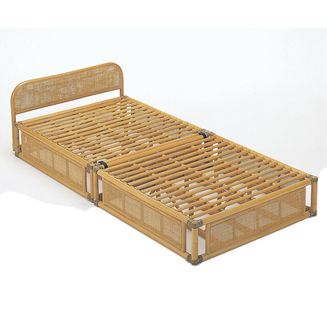 楽天市場】【送料無料】 籐すのこベッド 寝具 シングルベッド Sサイズ