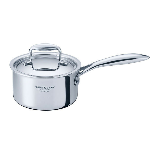 ビタクラフト Nシリーズ 片手鍋 16cm 7141 1.8L 全面7層構造 IH対応 美味しい 長持ち 熱伝導率抜群 ステンレス ECO 省エネ 10年保証