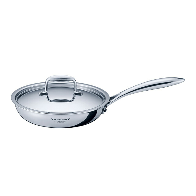 ビタクラフト　ステンレス製フライパン（蓋付き）　CH IH 対応 ビタクラフト ステンレス製フライパン（蓋付き） CH IH 対応 Amazon