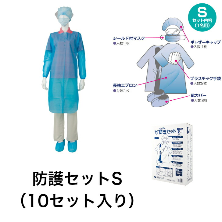 【楽天市場】宇都宮製作 医療用手袋 生き活き防護セットS 感染対策 ウイルス対策 マスク エプロン ギャザーキャップ 長袖エプロン