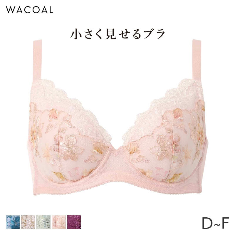 ワコール　小さく見せるブラジャー　D75 【2枚セット】 AMPHI(ワコール) ブラジャー 「D~Gカップ・小さく見せるブラ