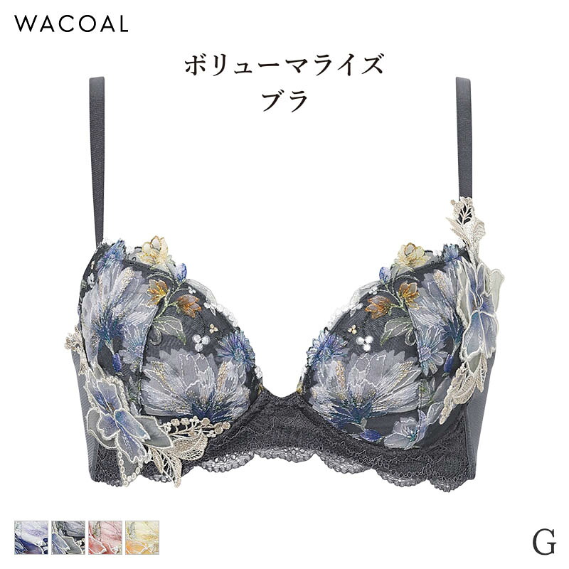 【4/10 10:59まで22%OFF】ワコール プレミアム 26シリーズ ブラジャー 3/4カップ ボリューマライズブラ(G)BXD726