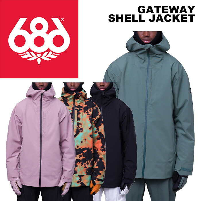 686 シックスエイトシックス ウェア GATEWAY SHELL JACKET 23-24(2024)モデル ジャケット 19,008円